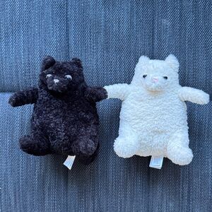Jellycat Amore Black and White Plush cat Set